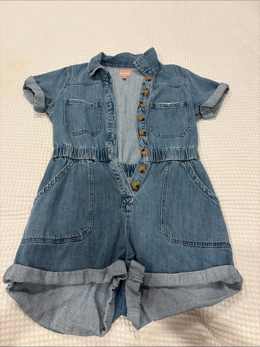 Show me your mumu denim romper